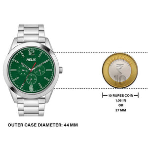 Helix Green Dial Stainless Steel