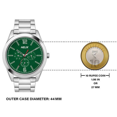 Helix Green Dial Stainless Steel