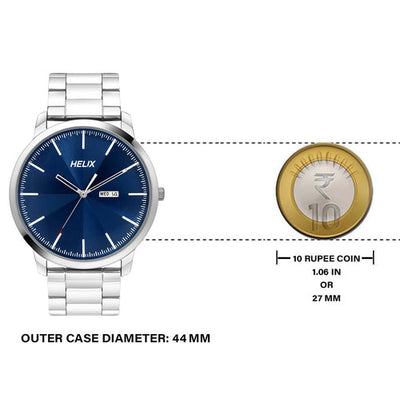 Helix Analog Men Blue & Silver