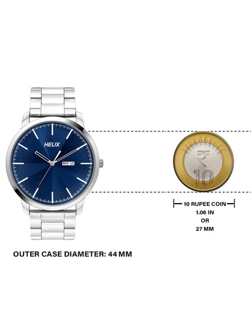Helix Analog Men Blue & Silver