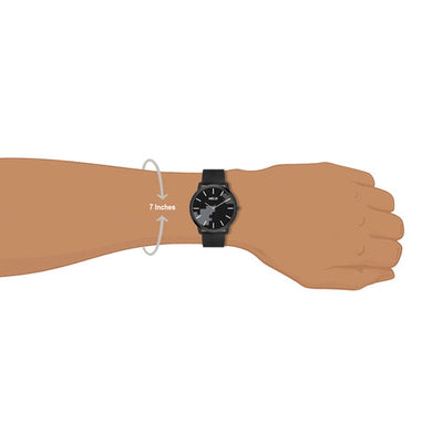 Helix Analog Men Black Silicone