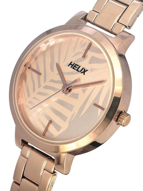 Helix Women Rose Gold Stainless Steel