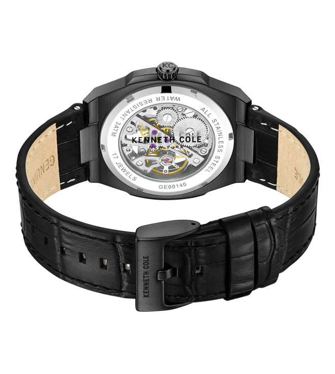 Kenneth Cole Mechanical Black Dial Men 43mm