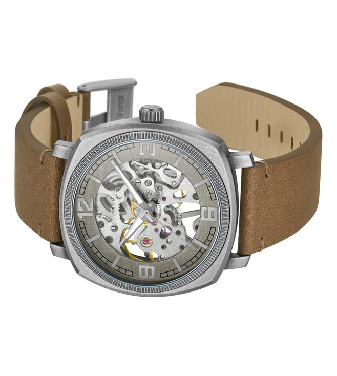 Kenneth Cole Mechanical Hand Wound Silver Dial Men 39mm