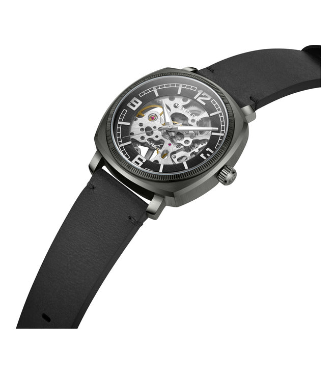 Kenneth Cole Mechanical Hand Wound Black Dial Men 39mm