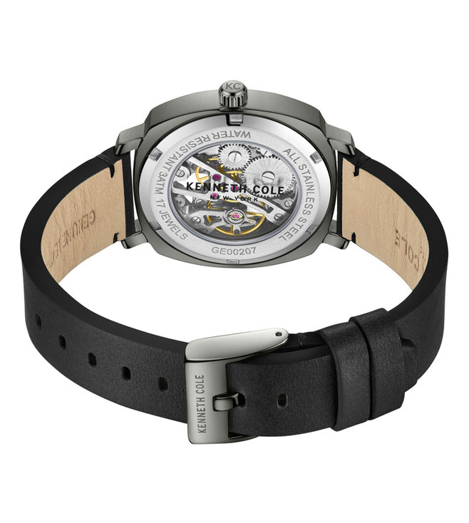 Kenneth Cole Mechanical Hand Wound Black Dial Men 39mm