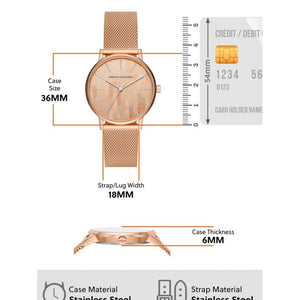 Armani Exchange Analog Rose Gold Dial Women 36mm