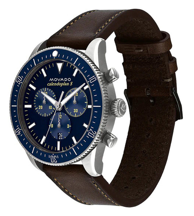 Movado Calendoplan Blue Dial Men 42mm
