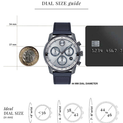 Bold Verso Men Quartz Grey Dial Chronograph Leather Watch 3600909