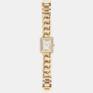 Emery Women Quartz Gold Dial Analog Stainless Steel Watch MK7300