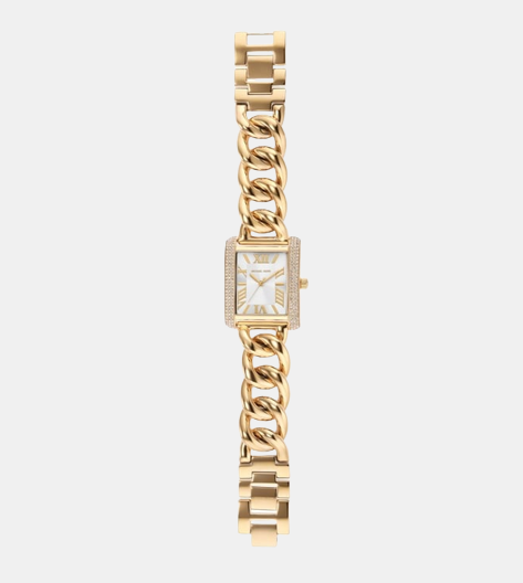 Emery Women Quartz Gold Dial Analog Stainless Steel Watch MK7300