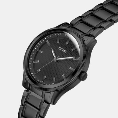 Dex Men Quartz Black Dial Analog Stainless Steel Watch GW0626G3