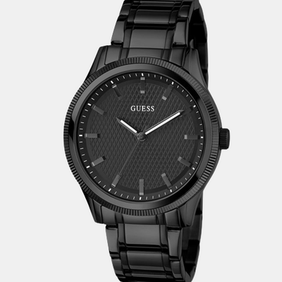 Dex Men Quartz Black Dial Analog Stainless Steel Watch GW0626G3