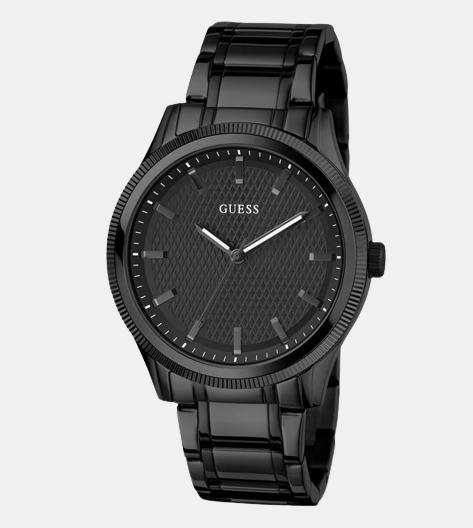 Dex Men Quartz Black Dial Analog Stainless Steel Watch GW0626G3