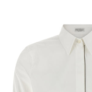 Brunello Cucinelli Shiny Trim Shirt