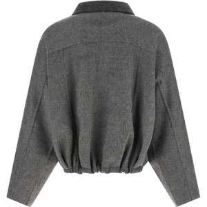 Brunello Cucinelli Shiny Zipper Pull Jacket