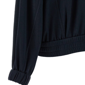 Brunello Cucinelli Shiny Zipper Pull Sweatshirt