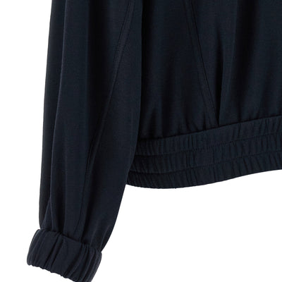 Brunello Cucinelli Shiny Zipper Pull Sweatshirt