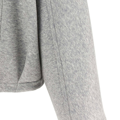 Brunello Cucinelli Shiny Zipper Pull Cropped Hoodie