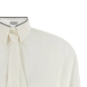 Brunello Cucinelli Shiny Collar Shirt