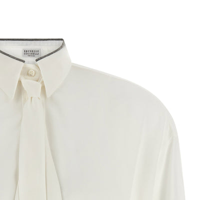 Brunello Cucinelli Shiny Collar Shirt