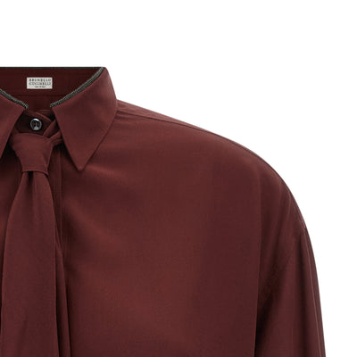 Brunello Cucinelli Shiny Collar Shirt