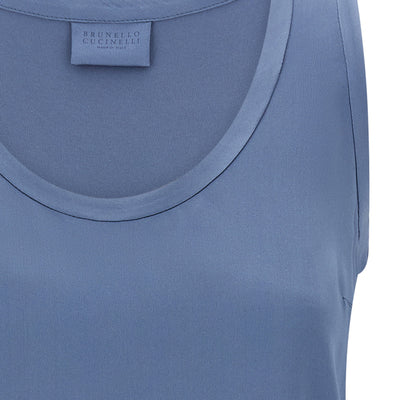 Brunello Cucinelli Satin Top