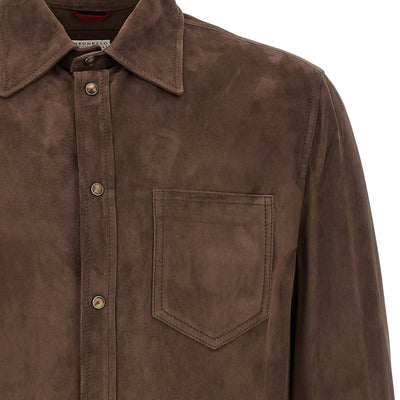 Brunello Cucinelli Suede Overshirt