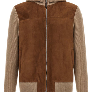 Brunello Cucinelli Suede And Cashmere Bomber Jacket