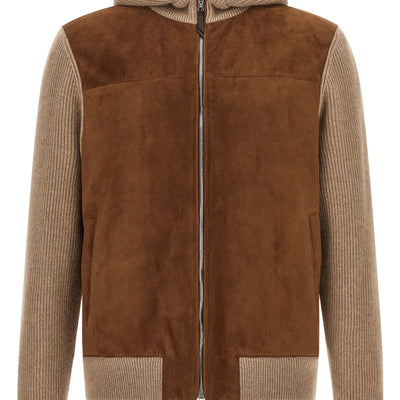 Brunello Cucinelli Suede And Cashmere Bomber Jacket