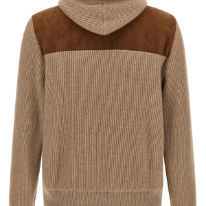 Brunello Cucinelli Suede And Cashmere Bomber Jacket