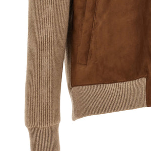 Brunello Cucinelli Suede And Cashmere Bomber Jacket