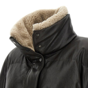Brunello Cucinelli Padded Leather Jacket