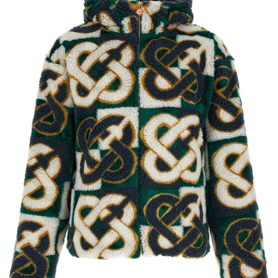 Casablanca Monogram Intarsia Fleece Jacket