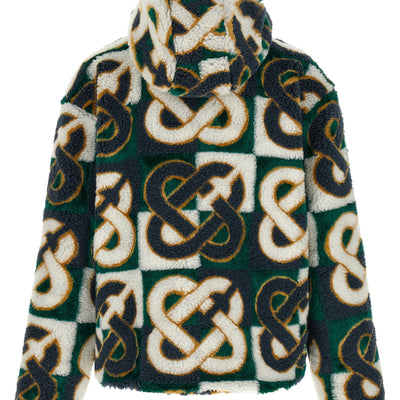 Casablanca Monogram Intarsia Fleece Jacket