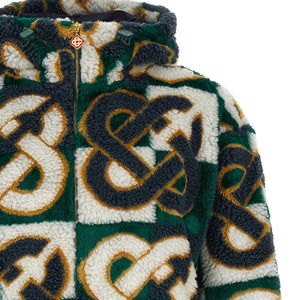Casablanca Monogram Intarsia Fleece Jacket