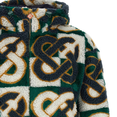 Casablanca Monogram Intarsia Fleece Jacket