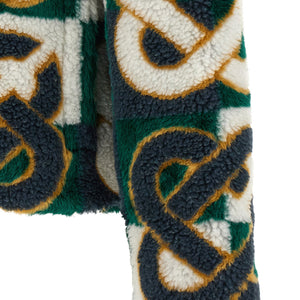 Casablanca Monogram Intarsia Fleece Jacket