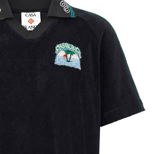 Casablanca Towelling Jacquard Polo Shirt