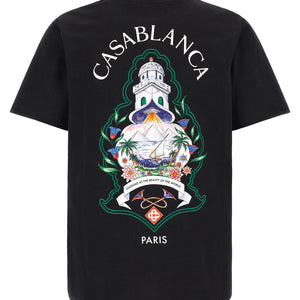 Casablanca T-shirt With Hotel Emblem Print