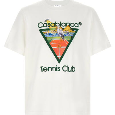 Casablanca Tennis Club Front Print T-shirt
