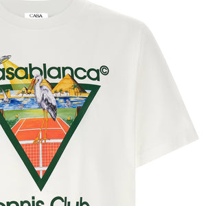 Casablanca Tennis Club Front Print T-shirt