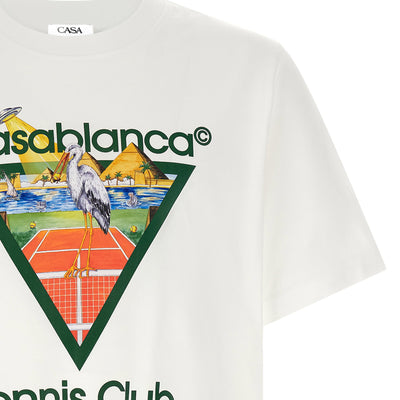 Casablanca Tennis Club Front Print T-shirt