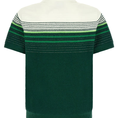 Casablanca Bouclé Stripes Polo Shirt