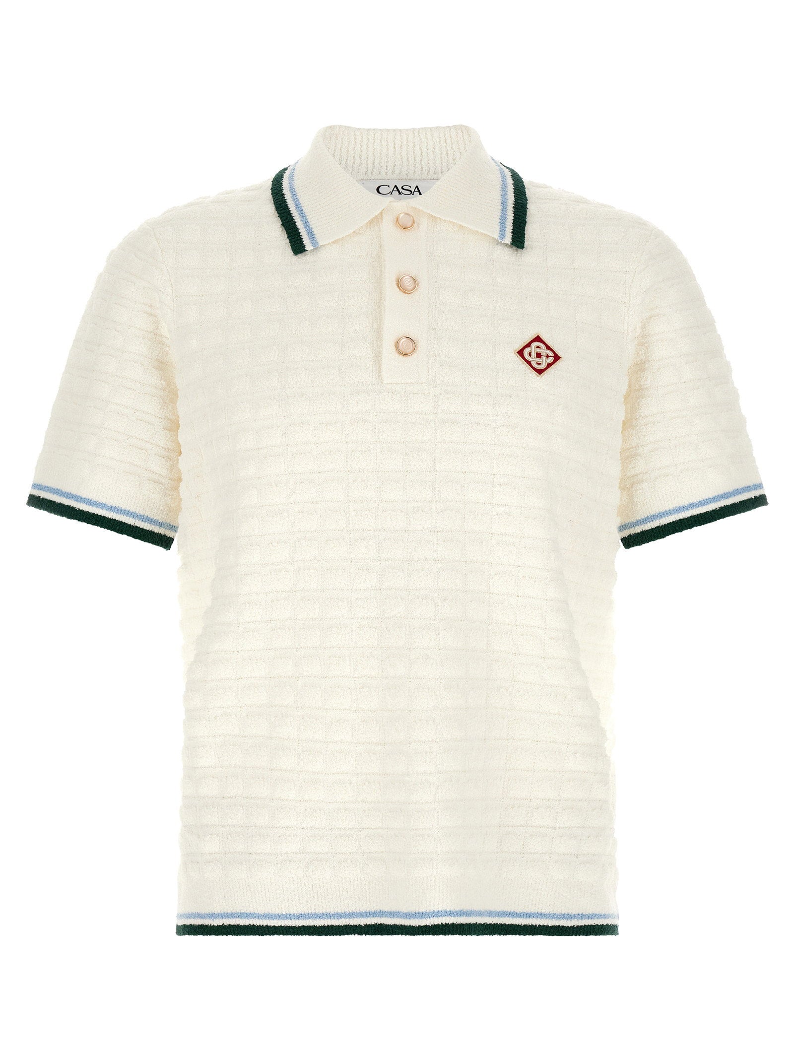 Casablanca Bouclé Polo Shirt