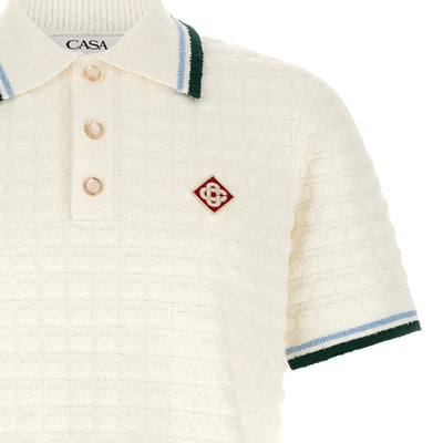 Casablanca Bouclé Polo Shirt