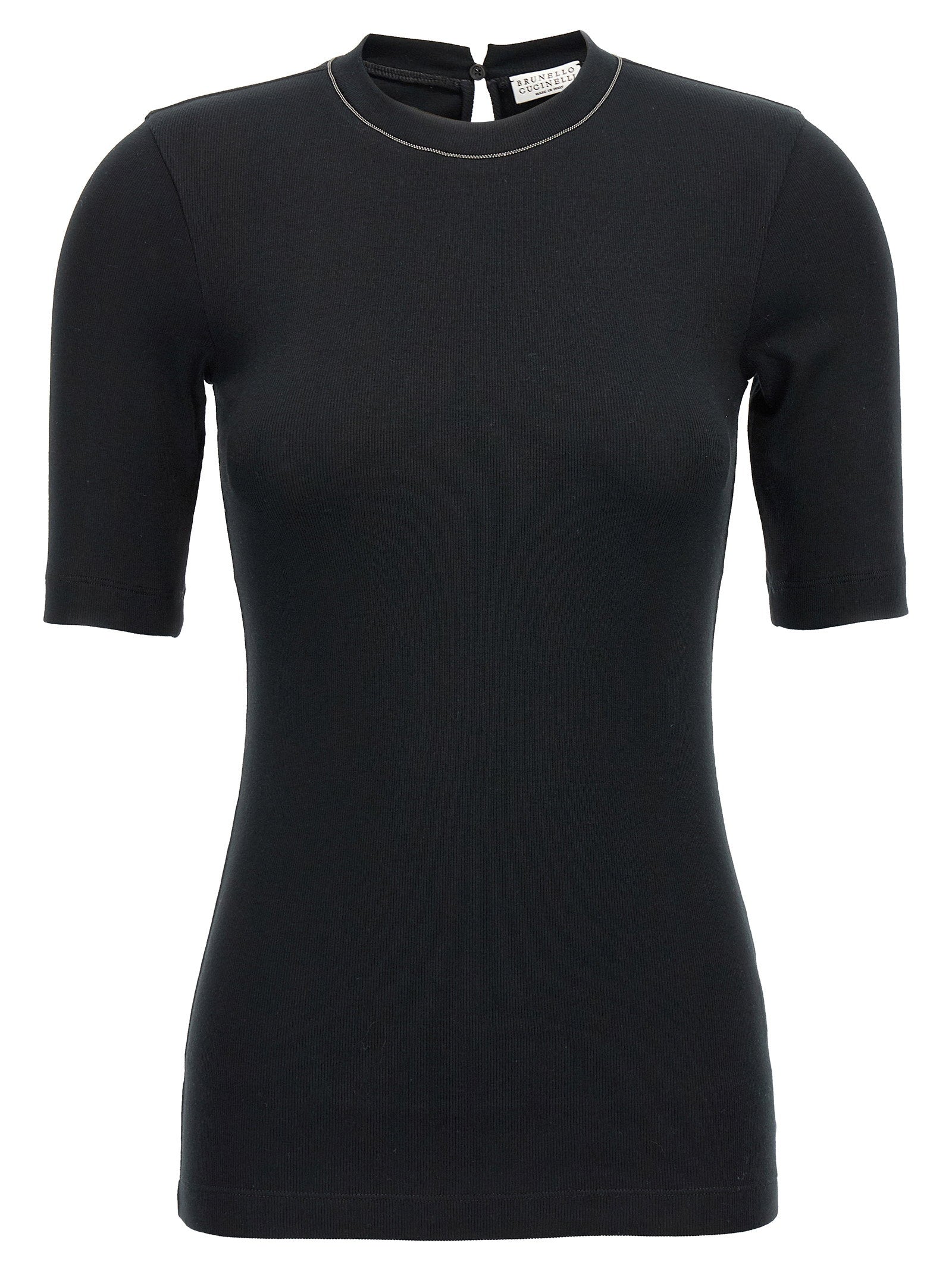 Brunello Cucinelli Monile Ribbed T-shirt