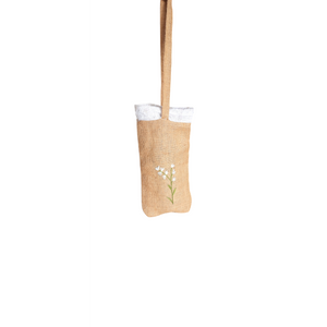 Beige - Jute Wine/Water Holding Bag
