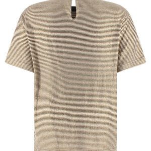 Brunello Cucinelli Shiny Collar Detail T-shirt