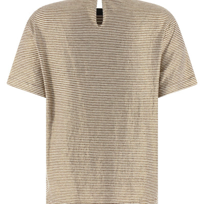 Brunello Cucinelli Shiny Collar Detail T-shirt